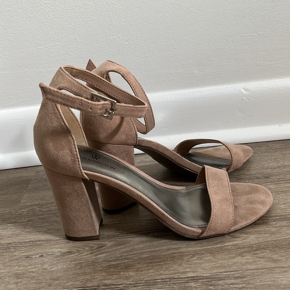 Mauve, Block heeled sandal